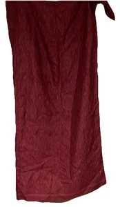  Lauren Ralph Lauren Wickelrock rot Gr. 12 Seide Leinen - Bild 1 von 4