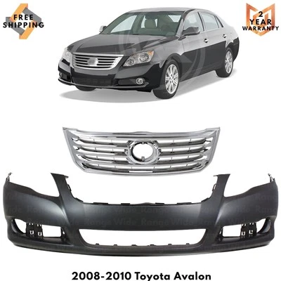 Front Bumper Cover Fascia & Grille Assembly Kit For 2008-2010 Toyota Avalon Foto 1 de 4