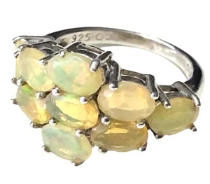 Colleen Lopez 3.87 Carat Welo Opal 925 Sterling Silver Ring Sz 5.25 QJ - Picture 1 of 11