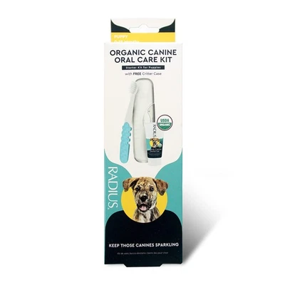 RADIUS USDA Organic Dental Solutions Puppy Kit 1 Unit, 1 Dog Toothbrush & 1 - Image 1 of 4