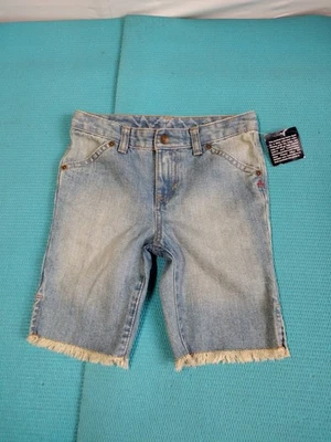 Pantalones Cortos de Jean American Living Girls Bermudas Dobladillo Deshilachado Ajustable Cintura Talla 6X Foto 1 de 4