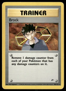 Pokemon Tcg Brock #98 Pokemon Gym Heroes LP - Imagen 1 de 2