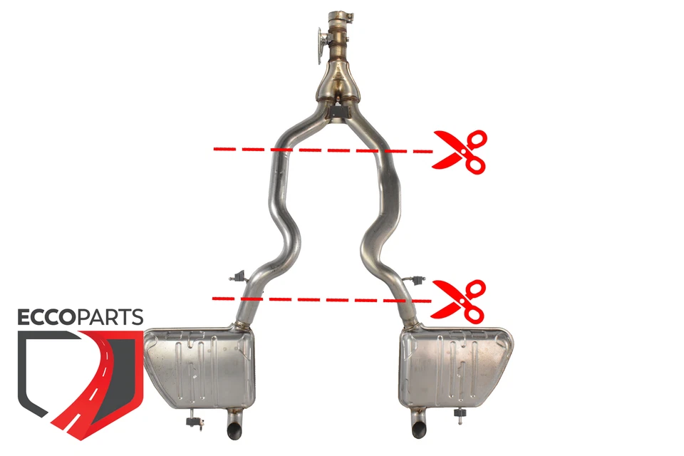 Muffler M8A2-5K254-JF RANGE ROVER VELAR L560 3.0D AJ20D6 4x4 - Image 1 of 4