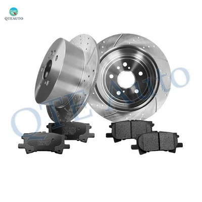 6 rotores de disco de freno traseros 288 perforados-pastilla de freno de cerámica para Lexus RX400H 2006-2008 Foto 1 de 4