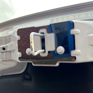 Mk2 /2.5 Puma - Proform Upper Bonnet Catch Plate - Gloss Black - Picture 1 of 2