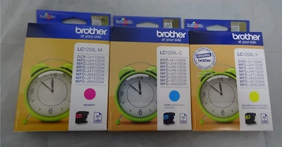 Original Brother LC125XL / LC-125XL Tinten SET CMY  für Brother DCP-J 4110 DW  - Bild 1 von 2