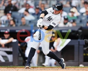 Ben Rice Swinging Action New York Yankees 8x10 MLB Baseball Photo - Picture 1 of 1