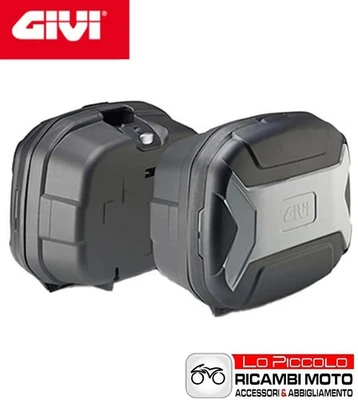 COPPIA VALIGIE LATERALI GIVI TREKKER LITE 35LT MONOKEY NERO / GRIGIO UNIVERSALI - Immagine 1 di 4