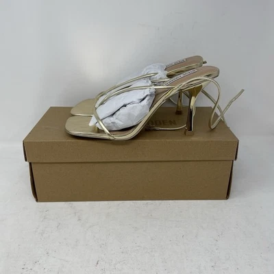 Steve Madden Annie Heeled Sandal Champagne Women's Size 8.5 - Image 1 of 4