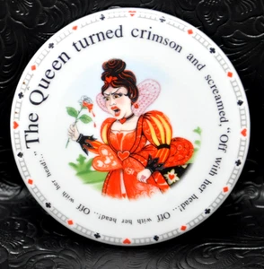 Queen of Hearts - Off With Her Head - 4" Ceramic Coaster Alice in Wonderland - Picture 1 of 1