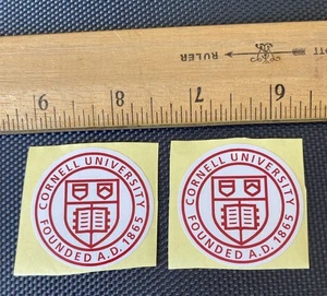 2 Stück Cornell University Aufkleber für Trinkflasche Laptop Handy Auto Neu - Bild 1 von 1
