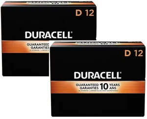 D DURACELL BATTERY (24 PACK/24 TOTAL) D-CELL *ALWAYS FRESH INVENTORY* - Picture 1 of 6