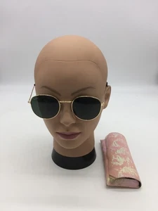 Ray-Ban Unisex Gold Trendy Designer Sonnenbrille 53-19-138 grüne Gläser - Bild 1 von 9