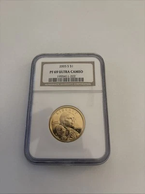 2005 S $1 Sacagawea Dollar Proof NGC PF 69 Ultra Cameo - Image 1 of 4