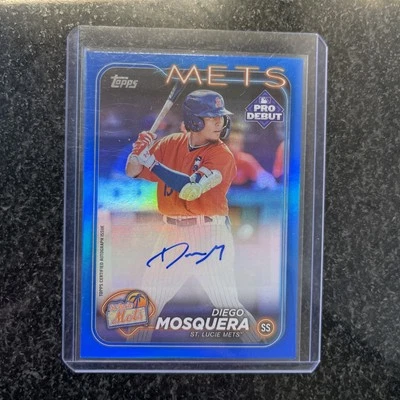 2024 Topps Pro Debut - Diego Mosquera #PD-72 Blue Autographs /150 (AU, RC) - Image 1 of 2