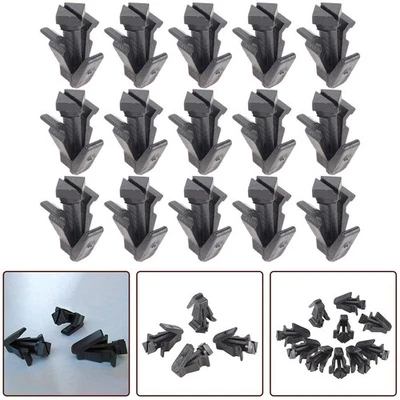 Black Nylon Grille Clip for Nissan Frontier Krom & SL 76882 0M060 15pcs Clips - Image 1 of 4