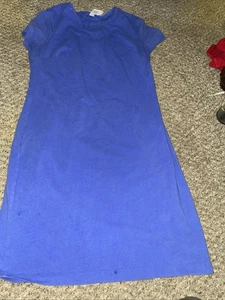 Neu mit Etikett Old Navy bequemes blaues Kleid Gr. Medium Baumwolle Polyester Elasthan - Bild 1 von 6