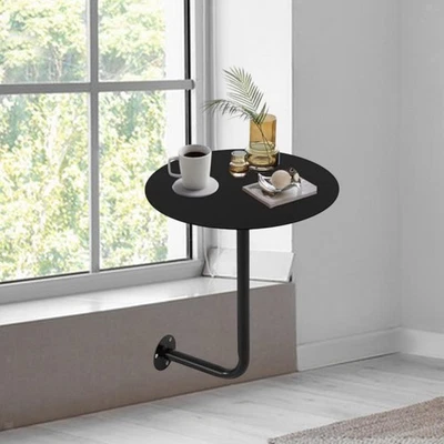 Round Table for Small Space Metal Minimalist Convenient Versatile Pub Dining - Image 1 of 4