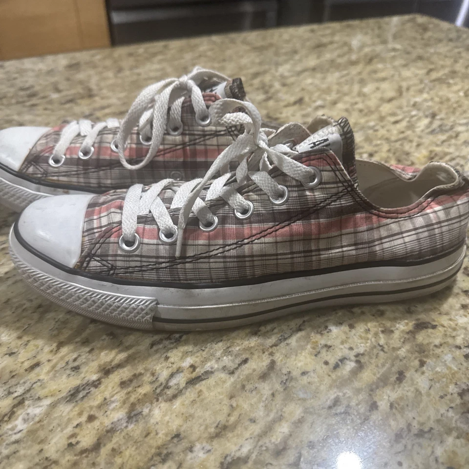 Converse All Star Chuck Taylor Plaid Lo Top Sneakers Shoes Wo Sz 9 Men Sz 7 Cpix - Image 1 of 4