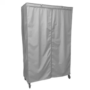 Cubierta de unidad de estantería de almacenamiento, se adapta a racks 48"W x 18"D x 78"H en gris - Imagen 1 de 7