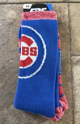 Chicago Cubs MLB Team Socks Size Large For Bare Feet NWT - Image 1 of 4