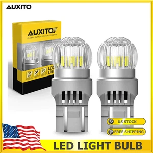 2x 7443 7440 Brake Tail Stop Reverse Light 6000K Xenon White LED Bulbs No Error - Picture 1 of 9