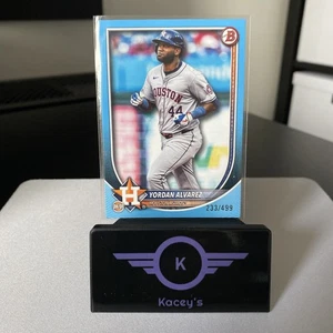 2025 Bowman Baseball #25 Yordan Alvarez Houston Astros Sky Blue /499 - Bild 1 von 2
