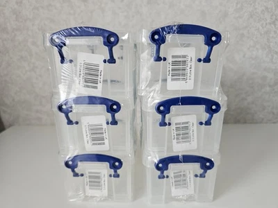 Really Useful Plastic Storage Box 0.3 Litre Clear (Pack of 6) - Image 1 of 4