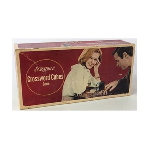 Selchow & Righter Boardgame Scrabble - Crossword Cubes Box VG/EX - Picture 1 of 1