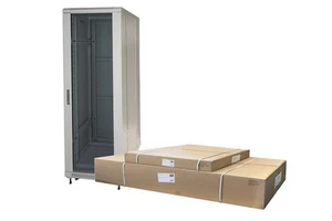ARMADIO RACK 19" 42U (A)2055, (L)600, (P)800 COLORE GRIGIO PORTA VETRO DISASSEMB - Foto 1 di 6