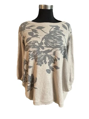 1X Lindo Suéter de Mujer con Pantalones de Vestir o Jeans Estampado Floral Foto 1 de 3