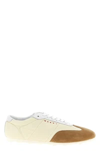 MARNI White/Beige Softy Soccer Sneakers New - Picture 1 of 5