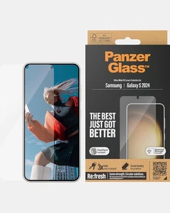 PanzerGlass Displayschutz Ultra Wide Fit für Samsung S24 Schutzglas klar - Bild 1 von 3
