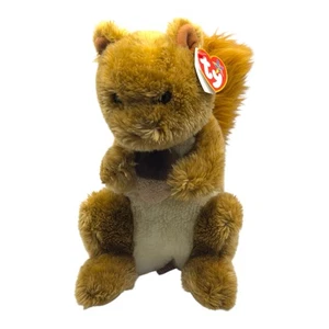Peluche Ty Beanie Buddies Nutty Squirrel 2007 con etiquetas juguete de peluche coleccionable - Imagen 1 de 11