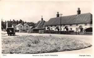 AK HANTS SOUTH TIDWORTH HAMPSHIRE CROSS um 1956 RPPC - Bild 1 von 2