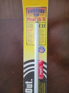 Firestik II FS3 White 3 ft. CB Radio Antenna w/ tuneable tip - Picture 1 of 4