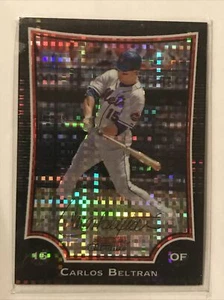 2009 Bowman Chrome X-Fractor #/250 Carlos Beltran #67 New York Mets Card - Picture 1 of 2