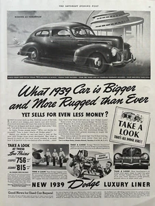 1939 Dodge Luxury Liner Automobile Modern Scotch Dynamite Vintage Print Ad - Picture 1 of 1