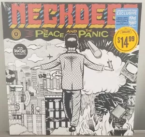 Rare Neck Deep The Peace And The Panic U.O. Exclusive LP Orange black Vinyl New - Foto 1 di 8
