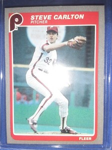 Steve Carlton Philadelphia Phillies 1985 Fleer #246 FREE SHIPPING MVP HOF
