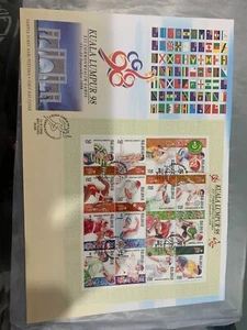 Malaysia 1998 fdc KL commonwealth big first day cover  + brochure - Picture 1 of 4