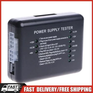 SATA HDD Power Supply Tester Checker Meter PC Computer Power Supply Measuring - Photo 1/3
