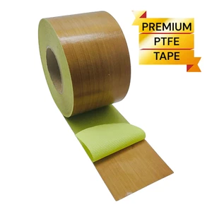 PTFE Tape High Temperature 4" x 99 Feet Premium Teflon Fiberglass Roll - Picture 1 of 7