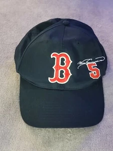 Vintage NOMAR GARCIAPARRA No. 5 BOSTON RED SOX Signature Snapback Cap Hat - Picture 1 of 9