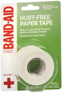 BAND-AID Hurt-Free Medical Paper Tape 1ct 1in by 10yds - Picture 1 of 1