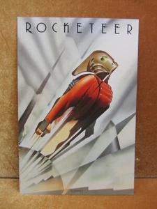 Signed Dave Stevens The Rocketeer 6 Inch Collectible Postcard - Picture 1 of 7