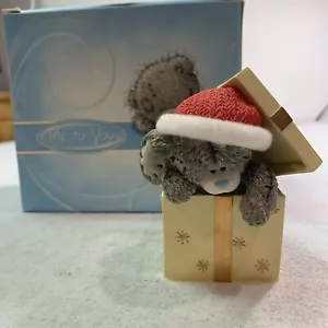 Me To You Bearing Gifts Christmas Figurine Tatty Teddy Rare Ornament Decoration - Picture 1 of 6
