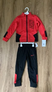 Boy's Nike size 4T two-piece active wear - jacket and pants - red and black - Picture 1 of 3