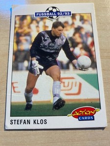 Panini action cards football 92/93 / 49 / Stefan Klos Borussia Dortmund BVB