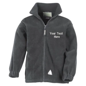 Personalised Embroidered Junior PolarTherm Fleece Jacket Kids School Coat RE36J - Picture 1 of 11